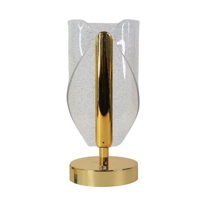 Crystal USB Bedside Lamp – Contemporary Sparkle Design