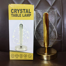 Crystal USB Bedside Lamp – Contemporary Sparkle Design