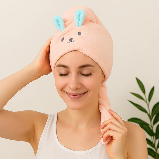 Quick-Dry Microfiber Hair Towel Wrap – Soft & Comfortable