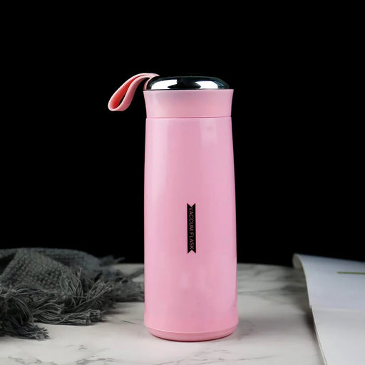 Pink Glass Hydration Bottle – 400ml Leak-Proof