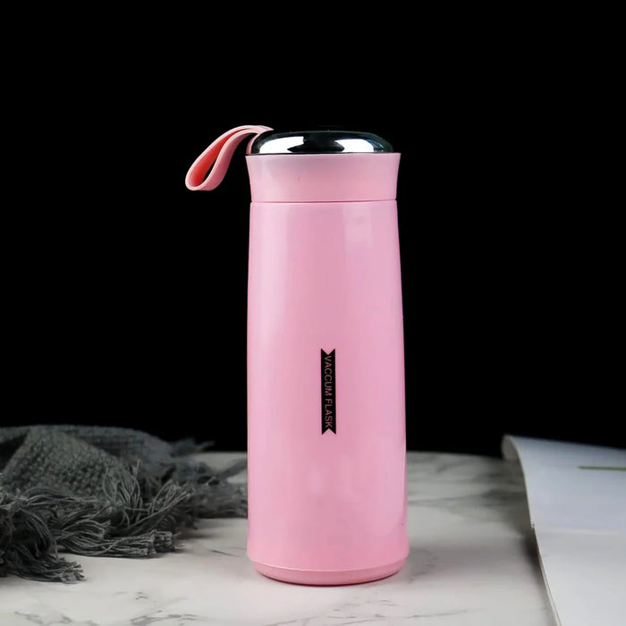 Pink Glass Hydration Bottle – 400ml Leak-Proof