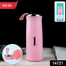 Pink Glass Hydration Bottle – 400ml Leak-Proof