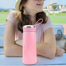 Pink Glass Hydration Bottle – 400ml Leak-Proof