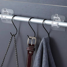 No-Drill Self-Stick Wall Clip with Spring Lock – Anti-Slip Holder for Mops & Tools (1 Pc)