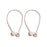 Non-Magnetic Curtain Tiebacks: Decorative Pearl Design (2 Pc, (Without Magnet Buckle)