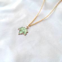 Pretty Maple Leaf Charm Pendant Necklace
