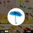 Colorful umbrella key holder with hooks