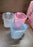 Plastic Square Transparent  Bath Water Mug (1 Pc / 1000 ML / Mix Color)