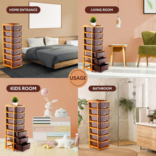 7-Layer Plastic Storage Organizer with Drawers