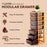 7-Layer Plastic Storage Organizer with Drawers