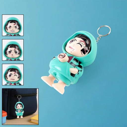 Cute Cartoon Character Keychain – Action Figure Design