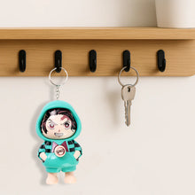 Cute Cartoon Character Keychain – Action Figure Design