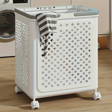 Laundry Storage Cart – Large Foldable Basket with Wheels for Easy Transport