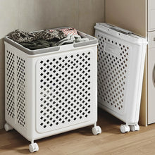 Laundry Storage Cart – Large Foldable Basket with Wheels for Easy Transport
