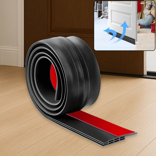 Silicone Door Draft Stopper Strip – 1 Meter Self-Stick Seal for Gaps (1 Pc)