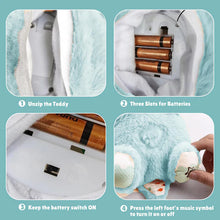 Soft Plush Musical Teddy Bear Toy with LED Light (1 Pc)