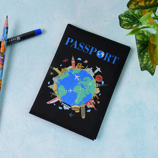 Stylish Travel Passport Holder Cover – Printed Design (1 Pc)