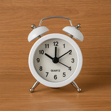 Small Twin-Bell Analog Alarm Clock - (1 Pc)