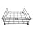 Secure wall-mounted stainless steel stand for set-top boxes.