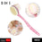 Long handle bath brush with dual functionality.