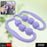 Muscle Massage Roller, 6 Wheels Relieve Soreness Leg Muscle Roller Fitness Roller Muscle Relaxer Massage Roller Ring Clip All Round Massaging Uniform Force Elastic PP Drop Shaped for Home Use (1 Pc)