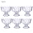 Elegant serving bowls for desserts, salads, and ice cream, comes in a set of 6.