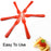 Lightweight plastic fork and spoon for vegetables.