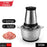 Stainless steel chopper with 2 speed levels, side view