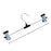 Hangers with rust-proof clips