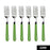 Stainless steel fork set with SKU code, perfect for daily dining.