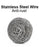 Round stainless steel scrubbing pads, pack of 6
