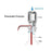 Manual water pump for easy dispensing.