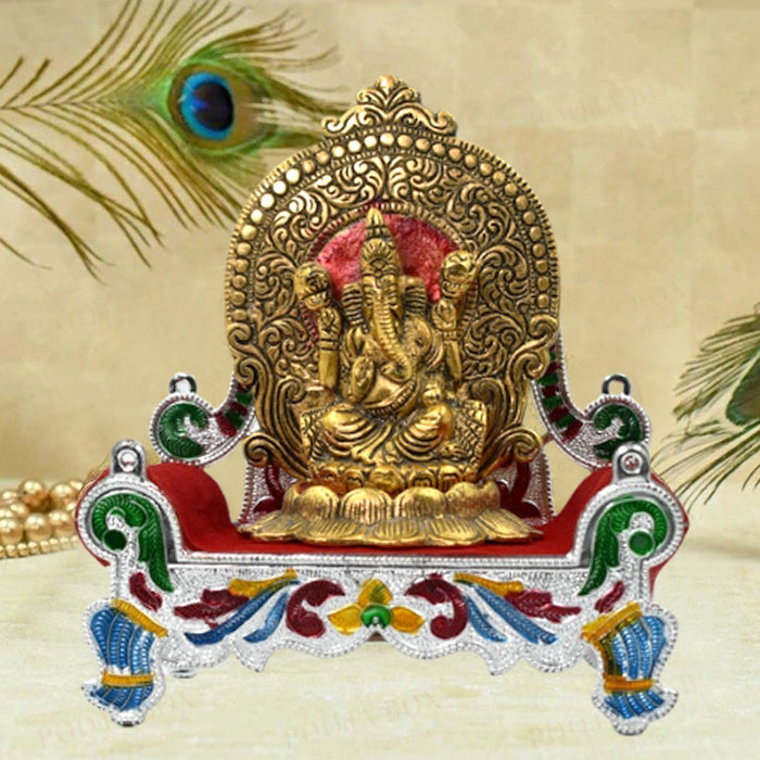 Bal Gopal Shihasan – Large Decorative Throne for Home Temple