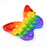 Fidget Toy Push  Bubble Fidget Sensory Toy for Kids and Adults Fidget per Stress Reliever Sensory Fidget pers (Butterfly & Car Shape / 1 Pc)