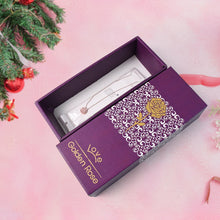 Golden Rose & Necklace Set Perfect Gift Set