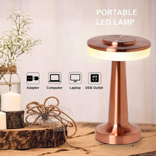 Touch LED Metal Desk Lamp – USB Rechargeable & Dimmable