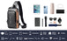 USB Charging Anti-Theft Shoulder Sling – Waterproof Sports Backpack