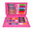 Colorful art kit featuring crayons, watercolor, and sketch pens.