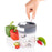 Chopper and slicer with ergonomic handle and durable blade for efficient food preparation