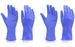 Set of 2 blue rubber hand gloves