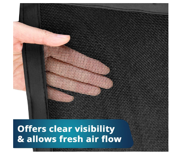Magnetic Mesh Screen Door – Insect Protection Curtain for All Door Sizes | Durable Polyester Net with Hook & Loop Frame Closure