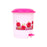 Compact plastic pedal dustbin for desks, offices, and small spaces.