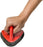 Bathroom cleaning brush with scrubber head