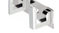 Bathroom wall hooks with a 2-pin design, great for hanging keys and clothes.