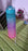 Plastic Colorful Motivational Water Bottle with Straw (900 ML)