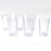Ganesh Decent 350ml glasses, set of 6, different perspectives.