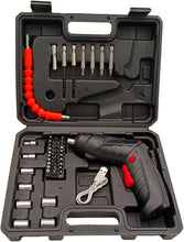 Electric Cordless Screwdriver Kit Set| Rechargeable Screw Gun with USB Cable