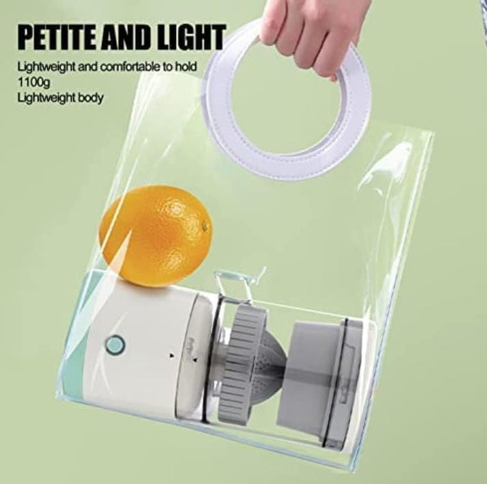 USB Rechargeable Citrus Juicer – 45W Compact Press with Lock Spout | Portable for Fresh Orange & Lemon Juice