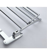 Stainless Steel Folding Towel Rack Cum Towel Bar 18 Inch
