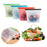 Airtight silicone bag in use for food storage
